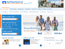 Tablet Screenshot of die-raiffeisenbank.de